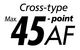 Canon EOS 90D 45 cross type AF points